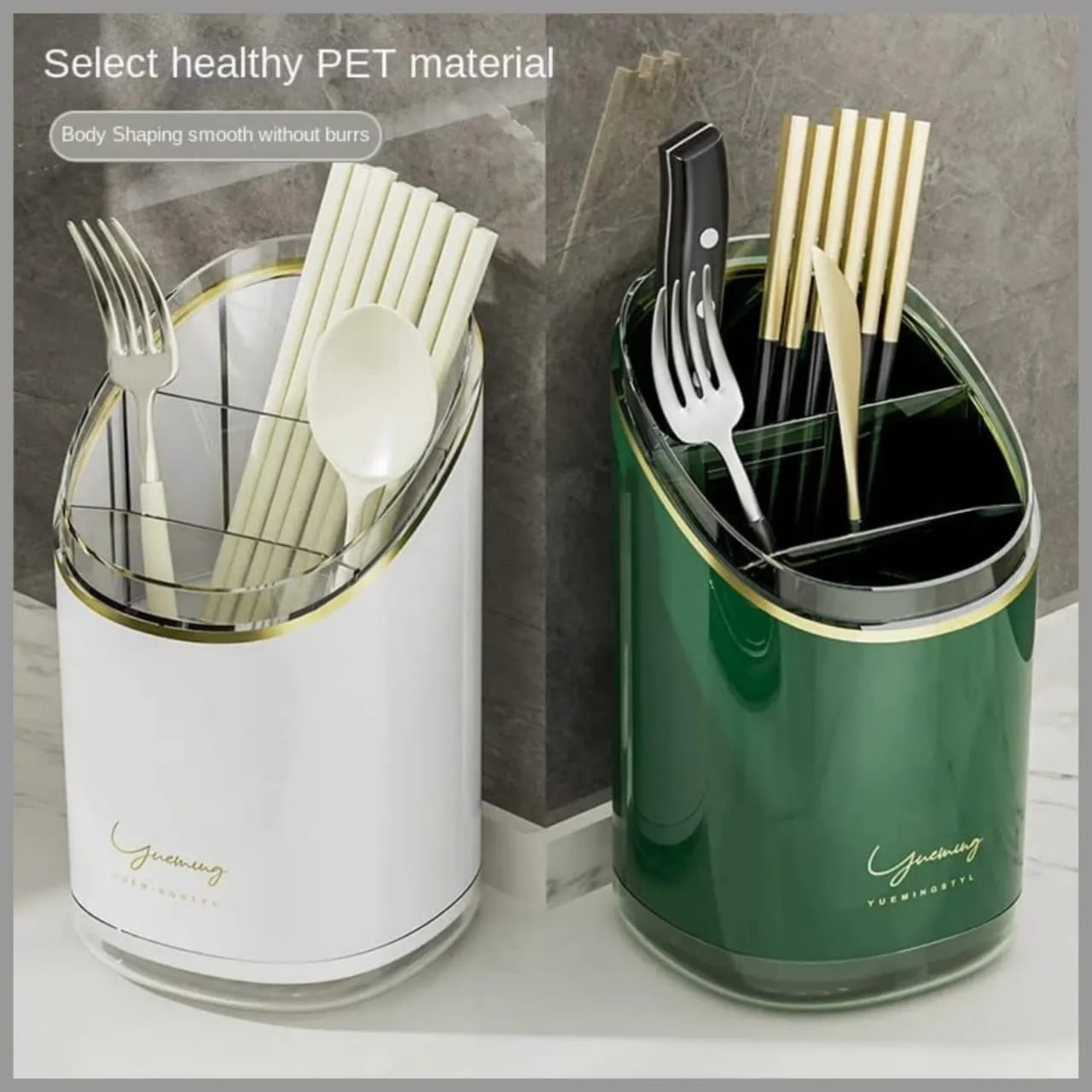 Shining Yueming 3 slot cutlery holder drainer